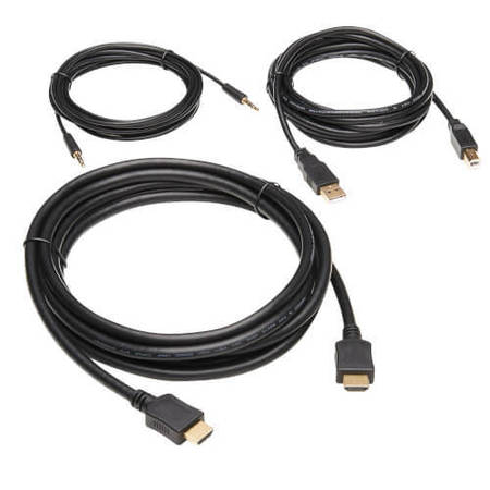 TRIPP LITE Hdmi Kvm Cable Kit - 4K Hdmi, Usb 2.0, 3.5 Mm Audio (M/M), Black, 10 P782-010-HA